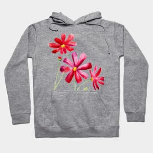 Red cosmos flowers Hoodie